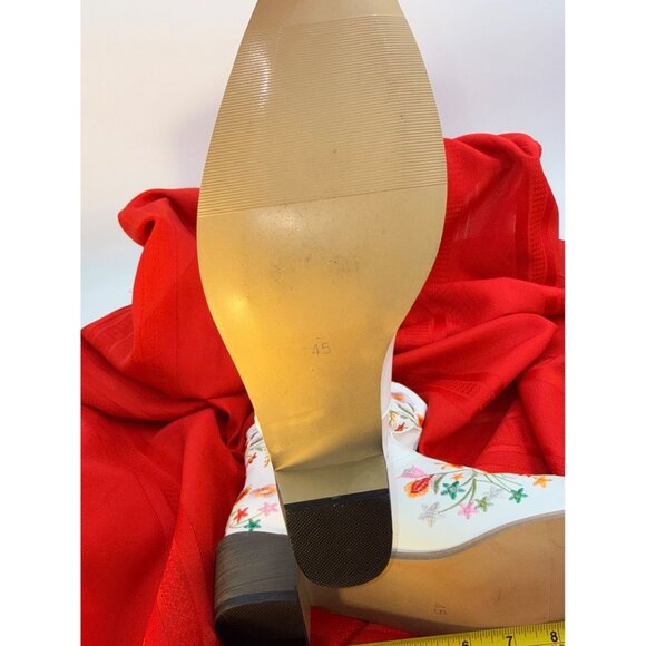 Floral Embroidered Western Cowboy Booties European size 45 - Picture 12 of 12